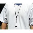 画像7: ROZARIO ロザリオ ネックレス 【BLACK ブラック】 クロス NECKLACE Rosary Cross (7)
