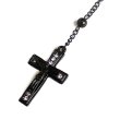 画像4: ROZARIO ロザリオ ネックレス 【BLACK ブラック】 クロス NECKLACE Rosary Cross (4)