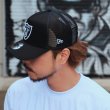 画像2: NEW ERA ニューエラ メッシュキャップ【9FORTY A-Frame ラスベガス・レイダース】 RAIDERS NFL (2)