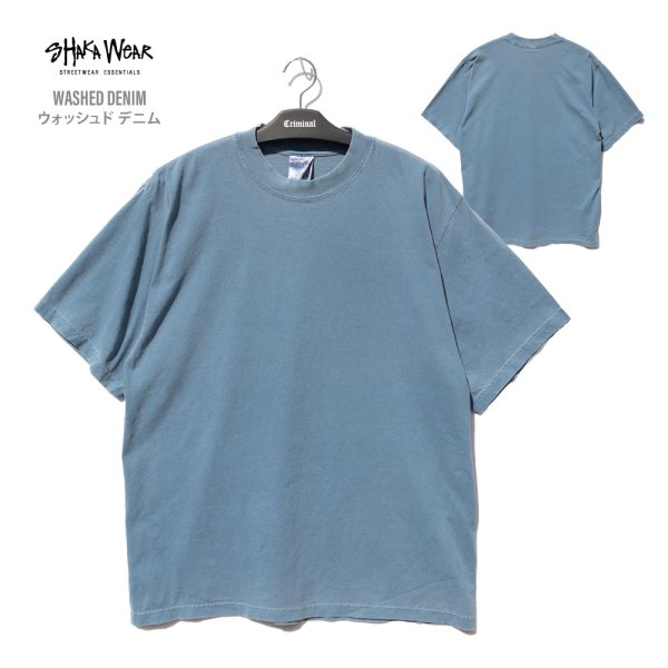画像17: SHAKA WEAR シャカウエア 【7.5oz GARMENT DYE カラー1】  ヘビーウェイト 半袖 Tシャツ  厚手 無地 メンズ 大きいサイズ ヘビーオンス チカーノ ローライダー (17)