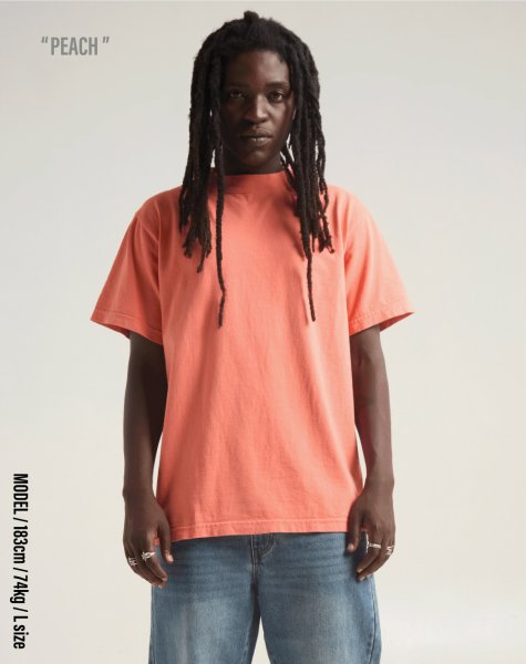 画像3: SHAKA WEAR シャカウエア 【7.5oz GARMENT DYE カラー2】  ヘビーウェイト 半袖 Tシャツ  厚手 無地 メンズ 大きいサイズ ヘビーオンス チカーノ ローライダー (3)