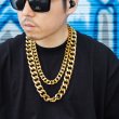 画像3: ブリンブリン ネックレス 【 2連 ダブルチェーン 】ゴールド メッキ アルミニウム合金 Hip Hop Chain Necklace (3)