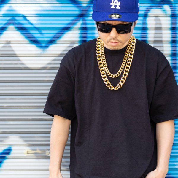 画像4: ブリンブリン ネックレス 【 2連 ダブルチェーン 】ゴールド メッキ アルミニウム合金 Hip Hop Chain Necklace (4)