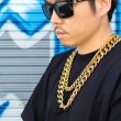 画像9: ブリンブリン ネックレス 【 2連 ダブルチェーン 】ゴールド メッキ アルミニウム合金 Hip Hop Chain Necklace (9)