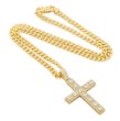 画像2: KINGICE キングアイス ネックレス【Cross of Centrality クロス】表面14Kゴールドコーティング ブリンブリン ヒップホップ HIP HOP メンズ アクセサリー ペンダント ロサンゼルス 十字架 (2)