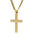 画像3: KINGICE キングアイス ネックレス【Cross of Centrality クロス】表面14Kゴールドコーティング ブリンブリン ヒップホップ HIP HOP メンズ アクセサリー ペンダント ロサンゼルス 十字架 (3)