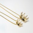 画像4: KING ICE キングアイス ネックレス 【クラウン CROWN 王冠】 表面14Kゴールドコーティング GOLD (4)