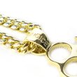 画像7: KINGICE キングアイス ネックレス【 Iced Knuckle Dusters ナックル 】 真鍮 表面14Kゴールドメッキコーティング HIPHOP GOLD NECKLACE (7)