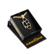 画像9: KINGICE キングアイス ネックレス【 Iced Knuckle Dusters ナックル 】 真鍮 表面14Kゴールドメッキコーティング HIPHOP GOLD NECKLACE (9)