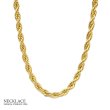 画像1: チェーン ネックレス 【 ROPE ロープ 】  約75cm ステンレス・スティール 表面ゴールドメッキ NECKLACE (1)