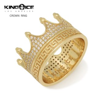 KING ICE × 2pac ☆ フルール デ クロス リング * 2色 2パックの背中に刻まれたクロスをモチーフにした限定