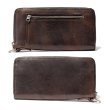 画像2: 【一点モノ】財布 革財布 【長財布 / 55】 レザーアイテム レザー小物 革製品 本革 LEATHER ウォレット メンズ ユニセックス (2)