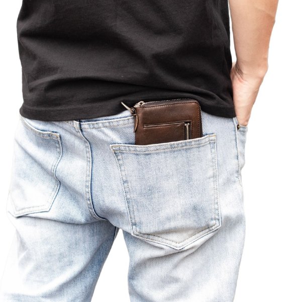 画像4: 【一点モノ】財布 革財布 【長財布 / 55】 レザーアイテム レザー小物 革製品 本革 LEATHER ウォレット メンズ ユニセックス (4)