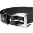画像2: レザーベルト 【バックル交換可】 本革 幅3.8cm GENUINE LEATHER BELT 黒 (2)