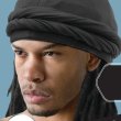 画像3: 【 ターバンドゥーラグ 】 新作 DU-RAG 無地 黒 DURAG ドゥラグ インナー 帽子 TURBAN DURAG (3)