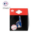 画像1: MLB オフィシャルグッズ 【 LA ドジャース ピンバッジ 2 】 フォームフィンガー #1 FAN ロサンゼルス ロゴ 野球 ハットピン Lapel Pin (1)