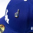 画像3: MLB オフィシャルグッズ 【 LA ドジャース ピンバッジ 2 】 フォームフィンガー #1 FAN ロサンゼルス ロゴ 野球 ハットピン Lapel Pin (3)