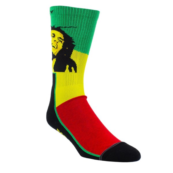 画像3: Perri's Socks ペリーズソックス 【BOB MARLEY 1-Pair Rasta Casual Crew Socks】 ボブマーリー ギフト プレゼント 靴下 ソックス クルーソックス メンズ HIPHOP ウエストコースト (3)