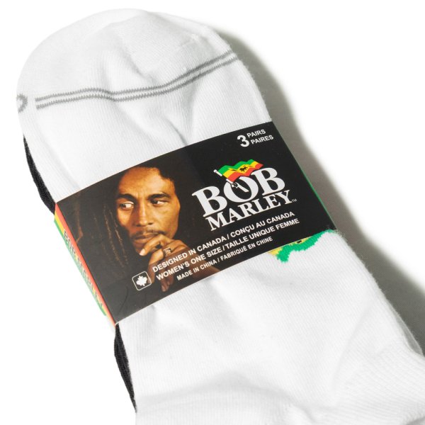 画像2: 【1点限り】Perri's Socks【 BOB MARLEY / Short Socks 3足入り 】 ワンサイズ 24cm〜27.5cm 靴下 ボブ・マーリー (2)
