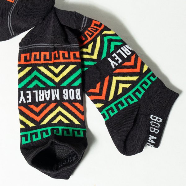 画像5: 【1点限り】Perri's Socks【 BOB MARLEY / Short Socks 3足入り 】 ワンサイズ 24cm〜27.5cm 靴下 ボブ・マーリー (5)