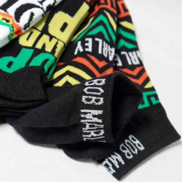 画像6: 【1点限り】Perri's Socks【 BOB MARLEY / Short Socks 3足入り 】 ワンサイズ 24cm〜27.5cm 靴下 ボブ・マーリー (6)