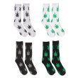 画像2: 【GANJA 2-Pair Crew Socks】 靴下 ソックス ガンジャ マリファナ クルーソックス ウエストコースト ファッション メンズ (2)