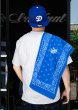 画像4: Criminal Original 【 ペイズリー フェイスタオル 】 84cm×34cm バンダナ柄 スポーツタオル ストリート HIPHOP FACE TOWEL 今治製 綿100% クリミナルオリジナル (4)