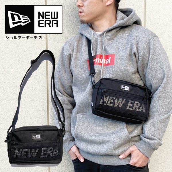 画像1: NEW ERA ニューエラ 【ショルダーポーチ プリントロゴ】 容量 約2L ショルダーバッグ NEWERA BAG (1)