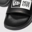 画像5: NEW ERA ニューエラ 【 シャワーサンダル / ボックスロゴ 】 メンズ ブラック 黒 14109991 NEWERA (5)