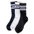 画像2: NEW ERA ニューエラ 靴下 【 クルーライン 3足1セット 】 2023年新作 クルーソックス クルー丈 NEWERA Crew Socks Line 3-Pairs (2)