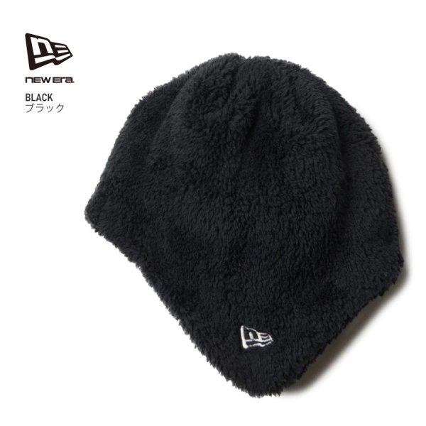 画像9: NEW ERA ニューエラ ニットキャップ 【イヤーフラップ ビーニー Mink Fleece】 フリース 防寒 冬小物 ニット帽 スノーボード スキー アウトドア 無地 ユニセックス (9)