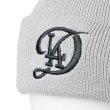 画像4: NEW ERA ニューエラ ニットキャップ 【ベーシック カフニット ロサンゼルス・ドジャース シティーコネクトロゴ】 ニット帽 カフニット 防寒 冬小物 スノーボード スキー 無地 ユニセックス ブラック 刺繍 (4)