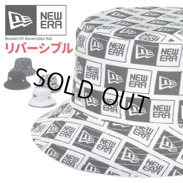 画像1: NEW ERA ニューエラ ハット 【 バケット01 リバーシブル ボックスロゴ 】 バケハ バケットハット 帽子 NEWERA HAT (1)