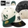 画像1: NEW ERA ニューエラ キャップ 【 LP 59FIFTY MLB 2トーン アンダーペイズリー  】 NY A's 帽子 CAP NEWERA (1)