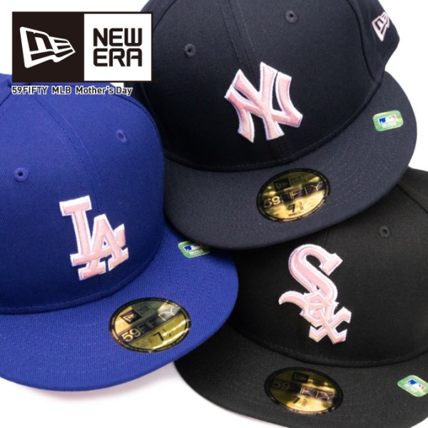 画像1: NEW ERA ニューエラ キャップ 【 59FIFTY オンフィールド Mother's Day 】 母の日  NY LA SOX NEWERA CAP 帽子 (1)