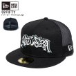 画像1: NEW ERA ニューエラ キャップ 【59FIFTY トラッカー Throw up Logo】 メッシュキャップ サイズあり 固定サイズ 帽子 大きいサイズ MLB ベースボールキャップ ストレートキャップ (1)
