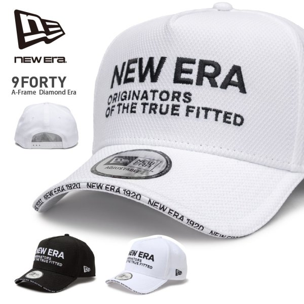 画像1: NEW ERA ニューエラ キャップ 【9FORTY A-Frame Diamond Era】 ロゴ メッシュ スナップバック MLB 紫外線防止 日焼け 940 ユニセックス 帽子 Diamond Era (1)