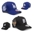 画像2: NEW ERA ニューエラ キャップ 【9FORTY A-Frame トラッカー MLB Side Patch】 ロゴ メッシュ スナップバック MLB ワッペン パッチ トラッカー ユニセックス 940 LA  (2)