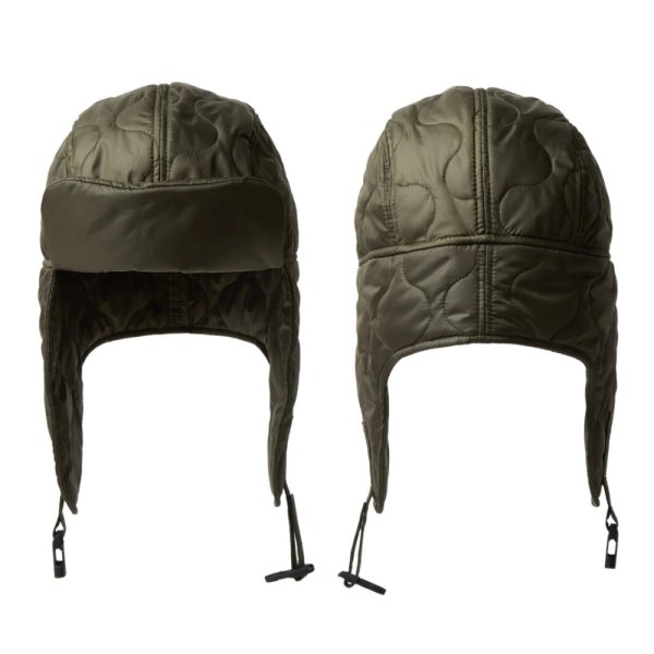画像12: NEW ERA ニューエラ キャップ 【トラッパー Militaly Quilt Water Repellent】 フライトキャップ ミリタリー キルティング キルト 防寒 スノーボード スキー ウィンタースポーツ ユニセックス (12)