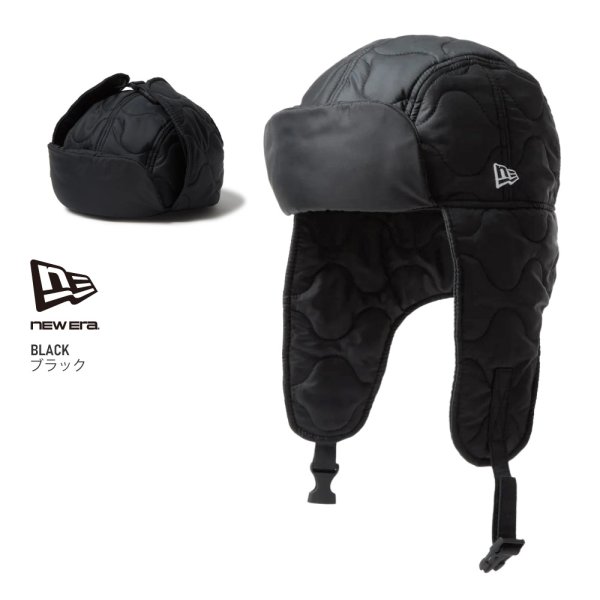 画像3: NEW ERA ニューエラ キャップ 【トラッパー Militaly Quilt Water Repellent】 フライトキャップ ミリタリー キルティング キルト 防寒 スノーボード スキー ウィンタースポーツ ユニセックス (3)