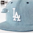 画像1: NEW ERA ニューエラ キャップ 【 59FIFTY LA デニム 】 ロサンゼルスドジャース NEWERA 帽子 大きいサイズ MLB ベースボールキャップ キャップ デニムキャップ 5950 (1)