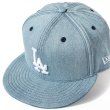 画像8: NEW ERA ニューエラ キャップ 【 59FIFTY LA デニム 】 ロサンゼルスドジャース NEWERA 帽子 大きいサイズ MLB ベースボールキャップ キャップ デニムキャップ 5950 (8)