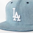 画像9: NEW ERA ニューエラ キャップ 【 59FIFTY LA デニム 】 ロサンゼルスドジャース NEWERA 帽子 大きいサイズ MLB ベースボールキャップ キャップ デニムキャップ 5950 (9)