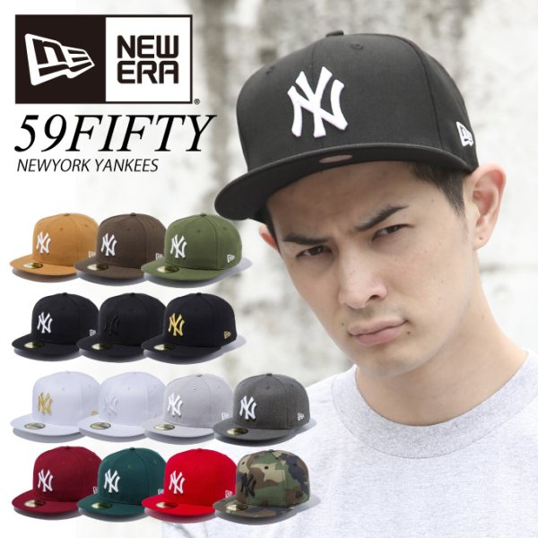 画像1: 【新色追加!】NEW ERA ニューエラ キャップ 【 59FIFTY NY 】 ニューヨークヤンキース 5950 NEWERA CAP 帽子 (1)
