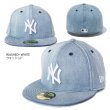 画像4: ニューエラ キャップ NEW ERA CAP 【 59FIFTY NY デニム 】 ニューヨーク ヤンキース 5950 NEWERA 帽子 (4)