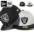 画像1: NEW ERA ニューエラ キャップ 【ラスベガス・レイダース / 59FIFTY 】  5950 黒 グレー RAIDERS NFL newera cap (1)