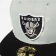 画像13: NEW ERA ニューエラ キャップ 【ラスベガス・レイダース / 59FIFTY 】  5950 黒 グレー RAIDERS NFL newera cap (13)