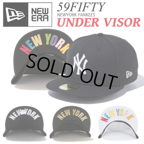 画像1: NEW ERA CAP NY UNDER VISOR ニューエラ キャップ ニューヨークヤンキース アンダーバイザー 59FIFTY 5950 (1)