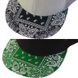 画像9: DECKY デッキー 【ペイズリー柄 メッシュキャップ】 帽子 スナップバック BANDANA PAISLEY CAP (9)