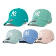 画像2: 47brand フォーティーセブン キャップ【CLEAN UP NY】 帽子 ローキャップ MLB オフィシャル ヤンキース 野球 スポーツ パステルカラー メンズ ユニセックス (2)